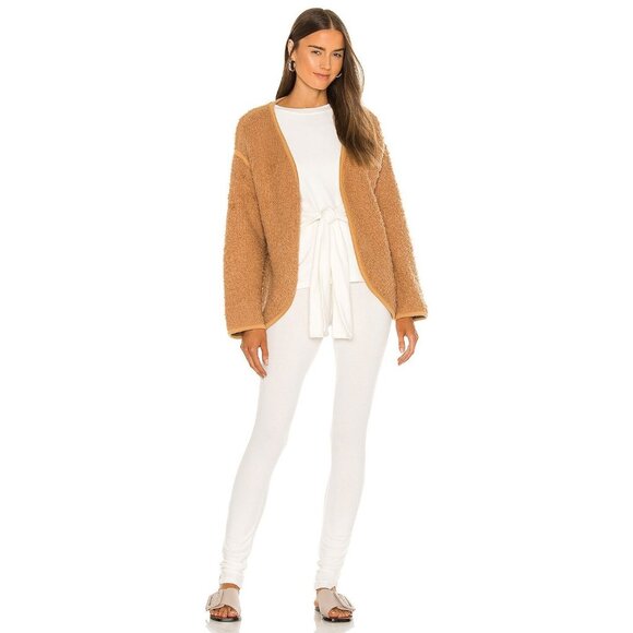 Mina Lisa Sweater Knit Tie Front Pullover in Ivory - Picture 4 of 4